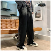 Men Jeans Vintage Jeans Vintage Baggy Straight Trousers